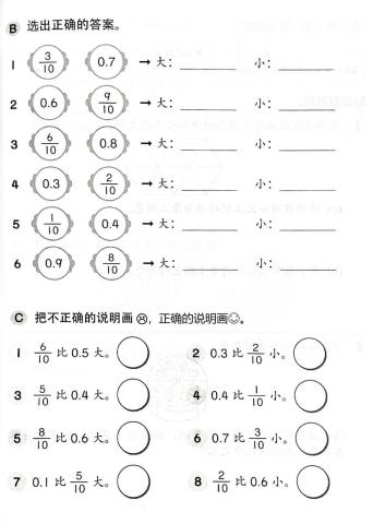 二年级：分数与小数