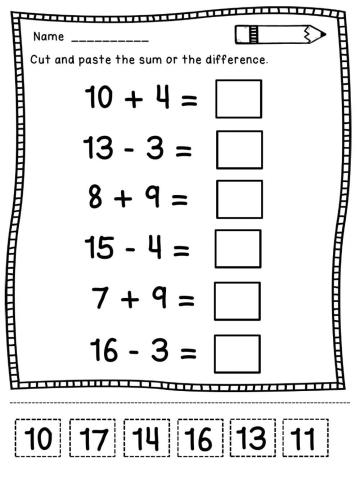 Addition and Subtraction