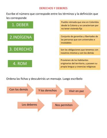 Derechos y deberes colombia