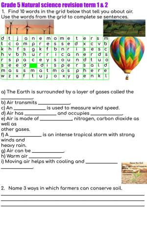 Grade 5 revision term 1 & 2