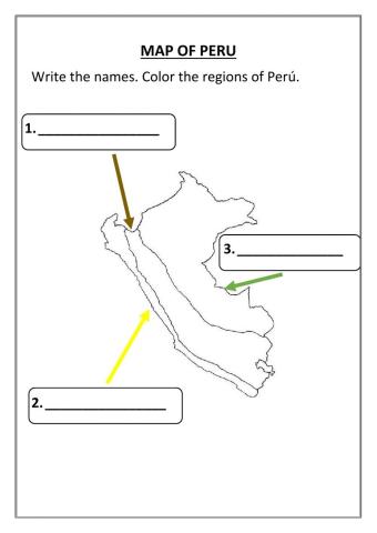 Map of Peru