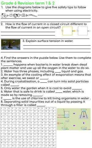 Grade 6 Revision term 1 & 2