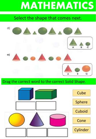 Patterns of Solid Shapes