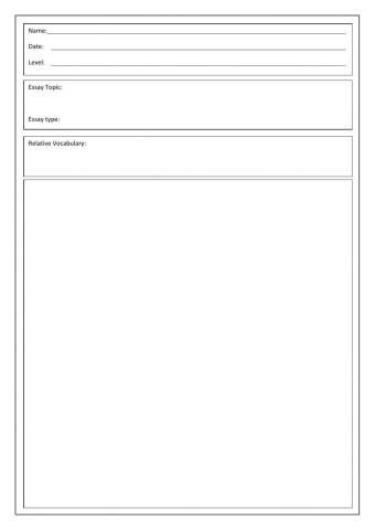 Essay template