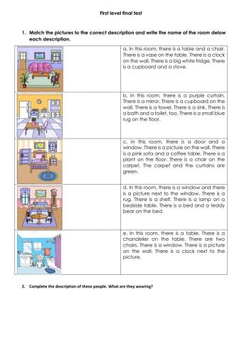 1st level final test