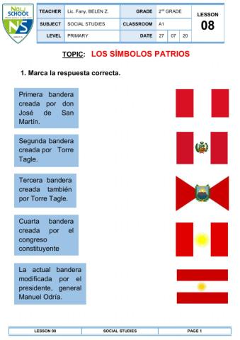 Los Símbolos Patrios