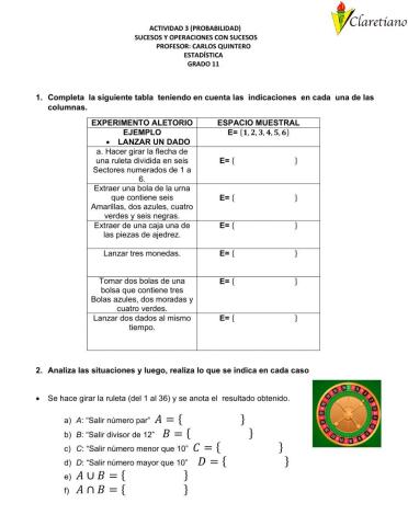 Actividad 3 ( opereciones  con sucesos)