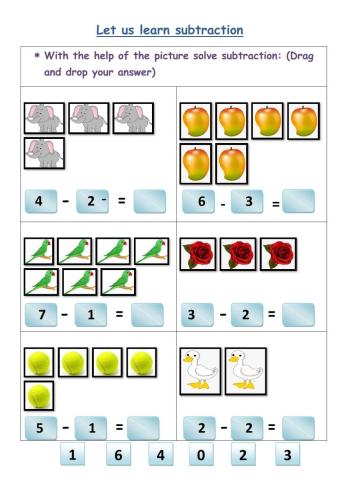 Let us learn substraction