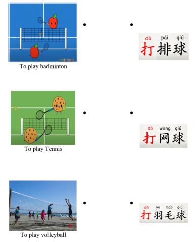 Sports in Mandarin