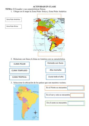 El Ecuador y sus caracteristica físicas