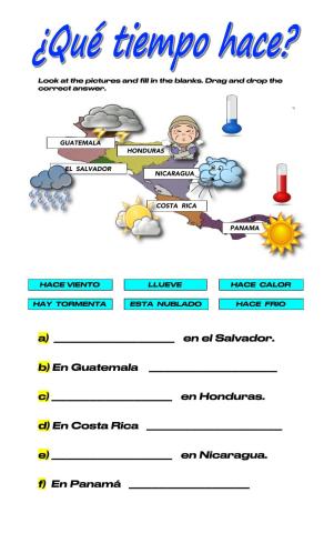 ¿Qué tiempo hace?