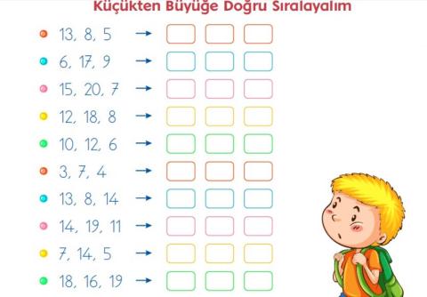 Küçükten-Büyüğe Sıralama