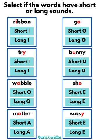 Vowels Sounds