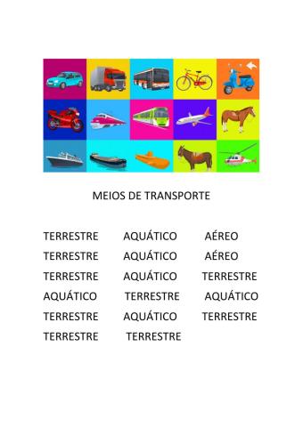 Meios de transporte