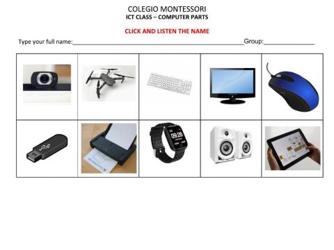 Ict class - computer parts