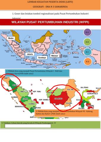 Wilayah pusat pembangunan indonesia