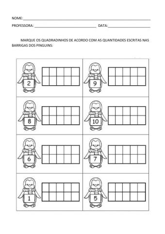 Quantidades com pinguins