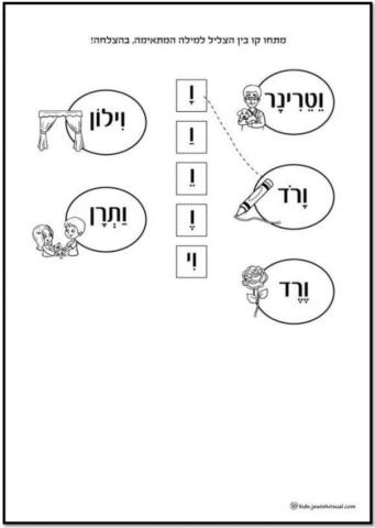 אותיות וניקוד - ו