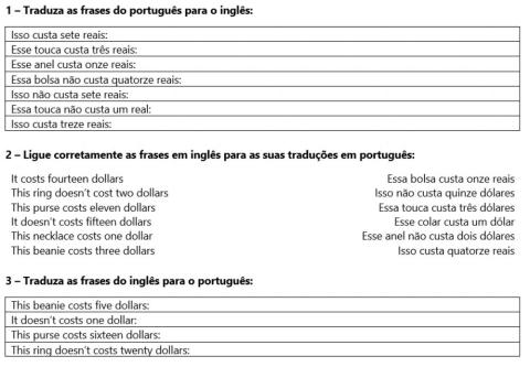 Costs and dollars