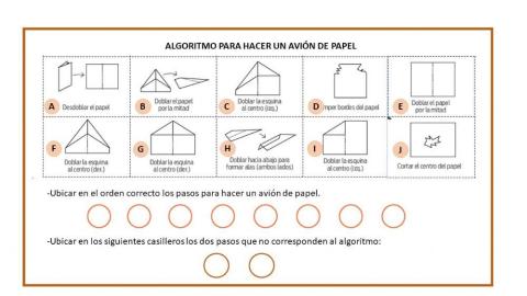 Ordenar el algoritmo con los pasos correctos