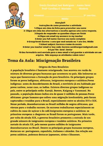 Miscigenação Brasileira