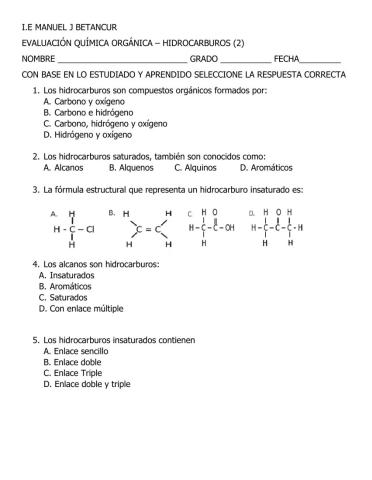 Hidrocarburos generalidades