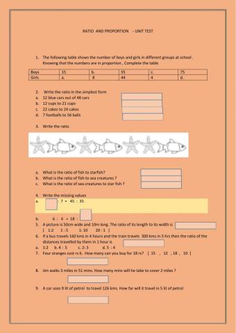 Ratio and Proportion