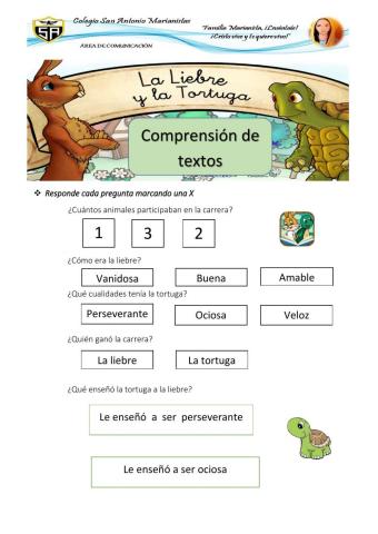 SAM  La liebre y la tortuga