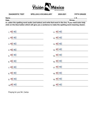 Diagnostic-spelling-test-5thgrade