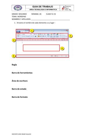 Ventana de wordpad