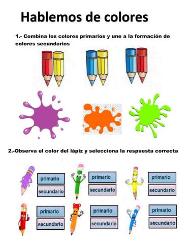 Colores primarios y secundarios