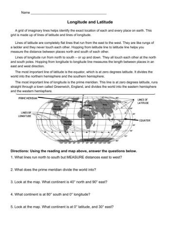 Longitude and Latitude