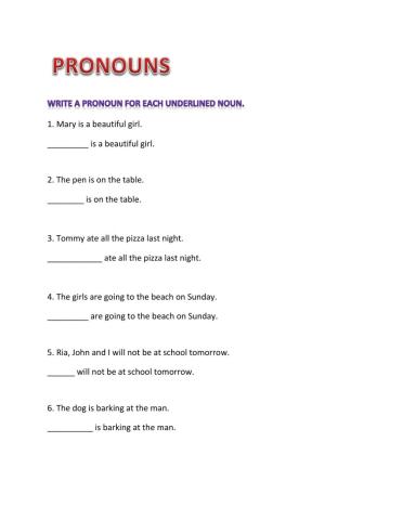 Pronouns