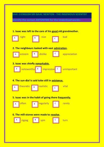 Antonyms