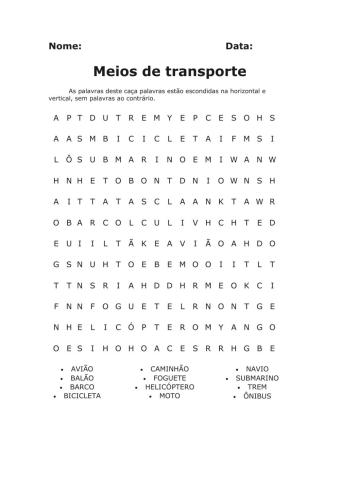 Meios de transporte