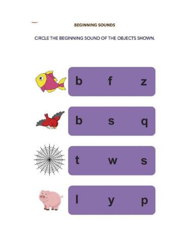 Beginning Sounds