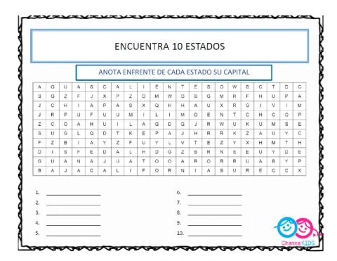 Estados y capitales méxico