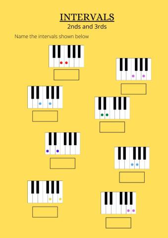 Intervals: 2nds and 3rds