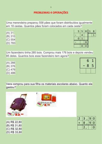 Situações problema