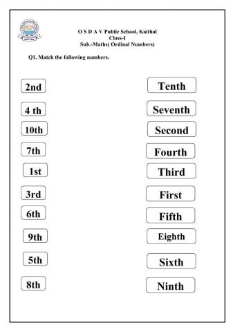 Ordinal number