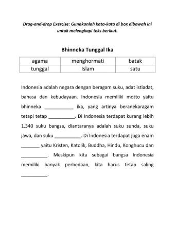 Bhinneka Tunggal Ika