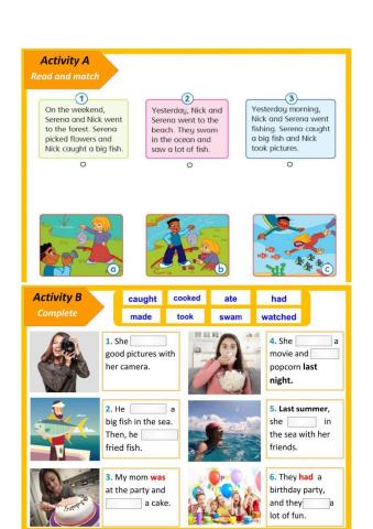 Past tense- irregular verbs