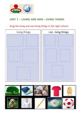 Living and non-living things