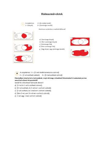 Halmazműveletek 3.