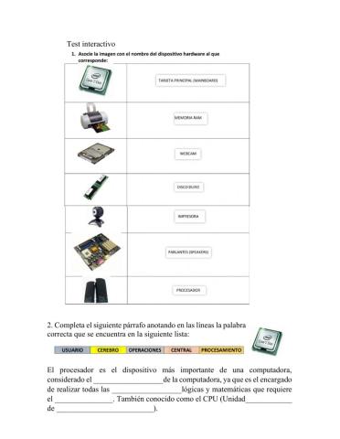 1er Test de Tic