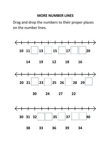 More Number Lines