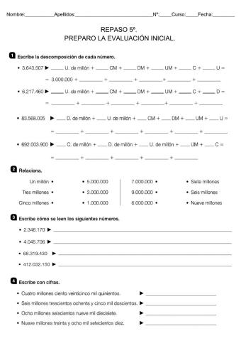Ficha 1 repaso mates 5º