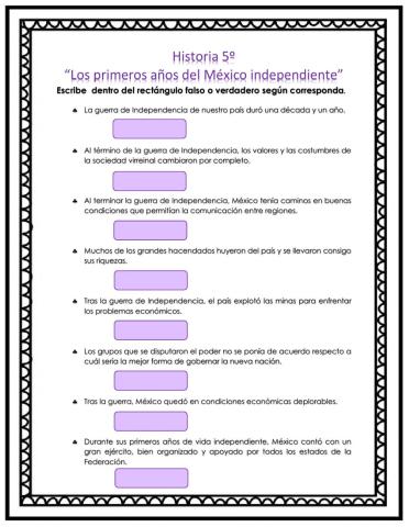 Los primeros años del México independiente