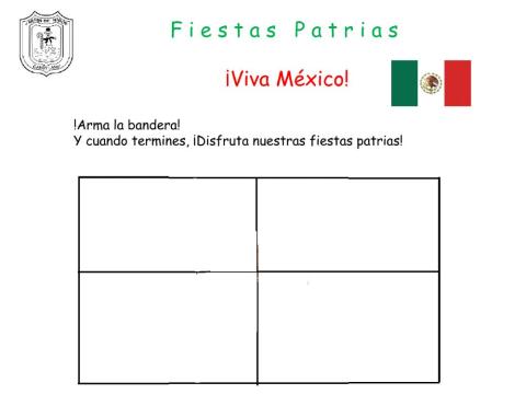 Rompecabezas bandera de México