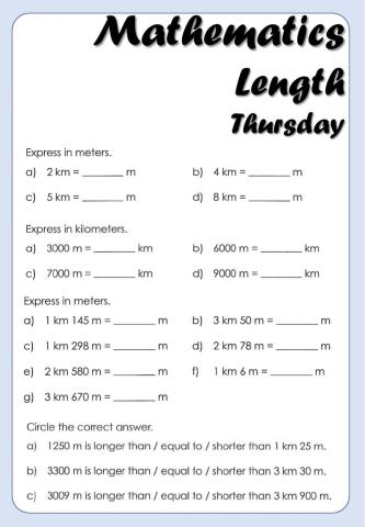 Mathematics 3B - Length D